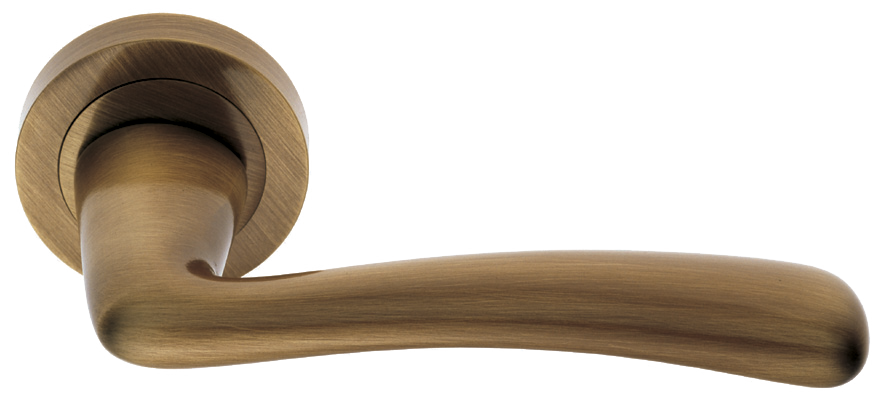 Ручка дверная COCKATOO R2 BGO раздельная на круглой розетке, цвет - матовая бронза фото купить в Екатеринбурге