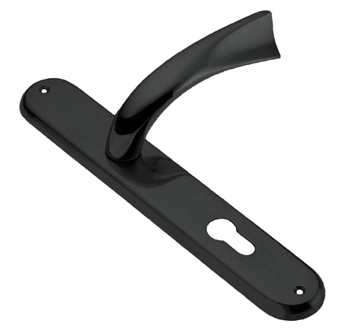 Ручка дверная на планке TENDER PL NIN, цвет черный никель, латунь фото купить в Екатеринбурге