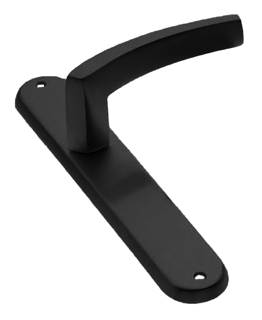 Ручка дверная на планке WIND PL NERO, цвет черный, латунь фото купить в Екатеринбурге