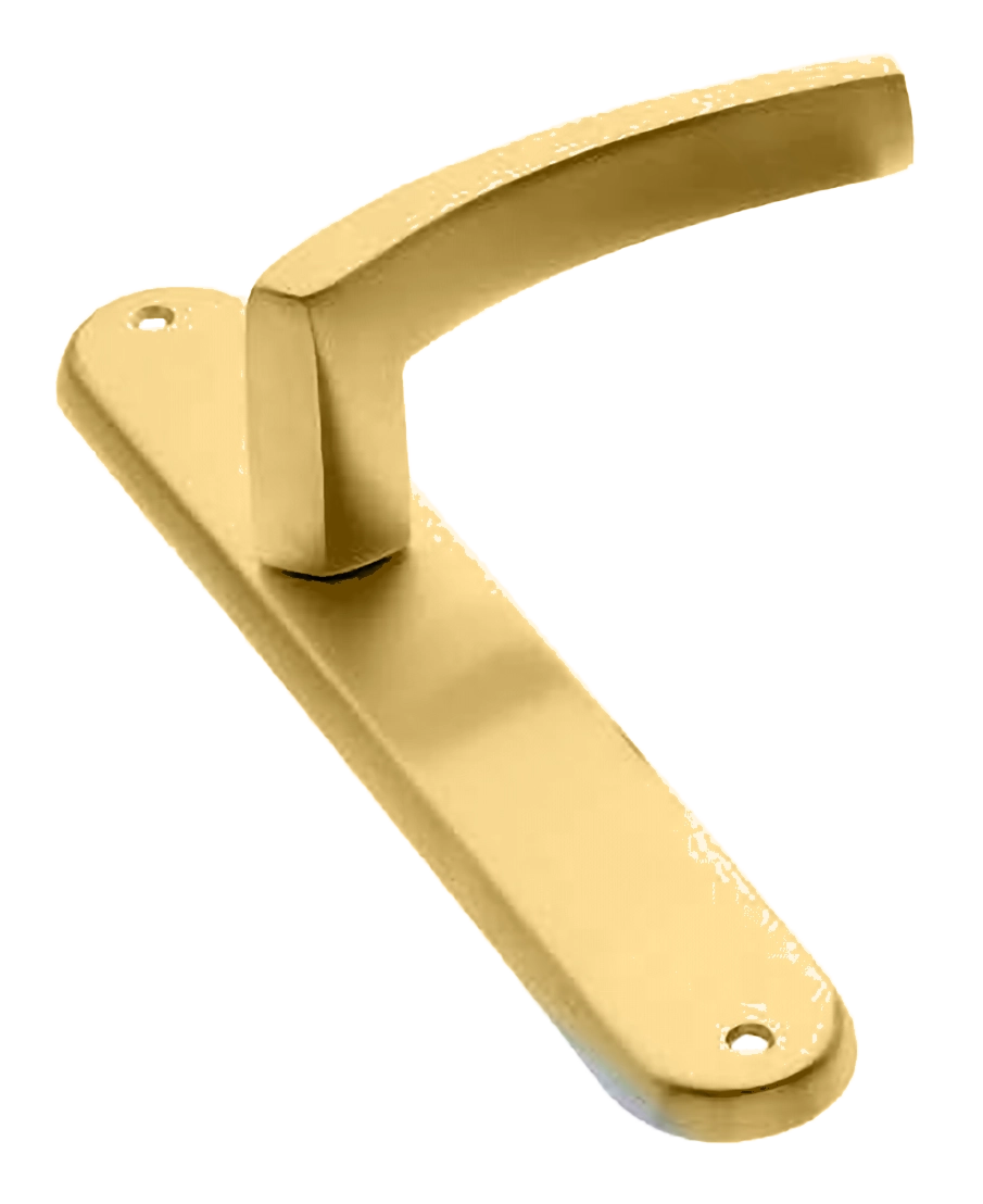 Ручка дверная на планке WIND PL OSA, цвет матовое золото, латунь фото купить в Екатеринбурге