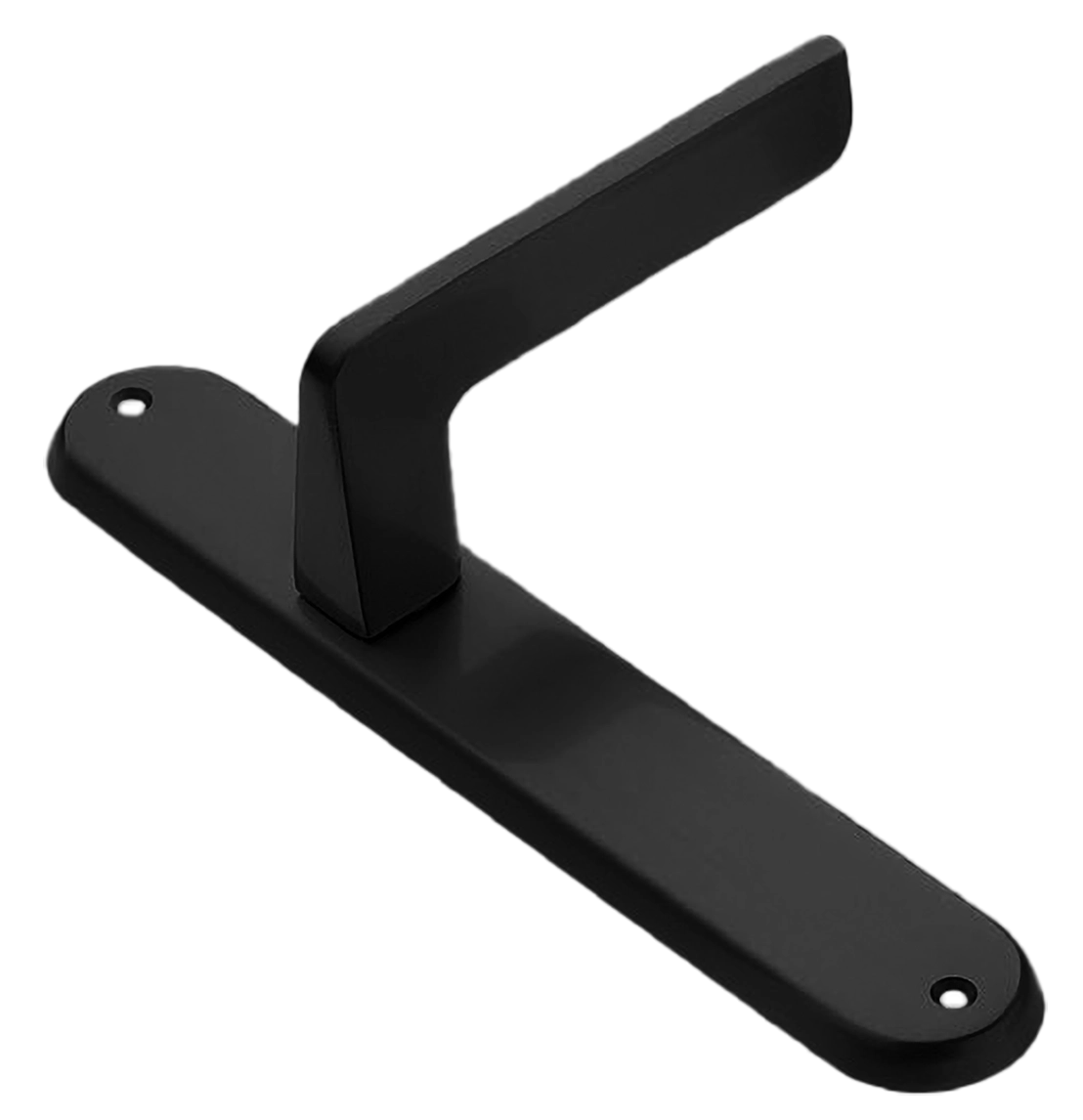 Ручка дверная на планке ROCK PL NERO, цвет черный, латунь фото купить в Екатеринбурге