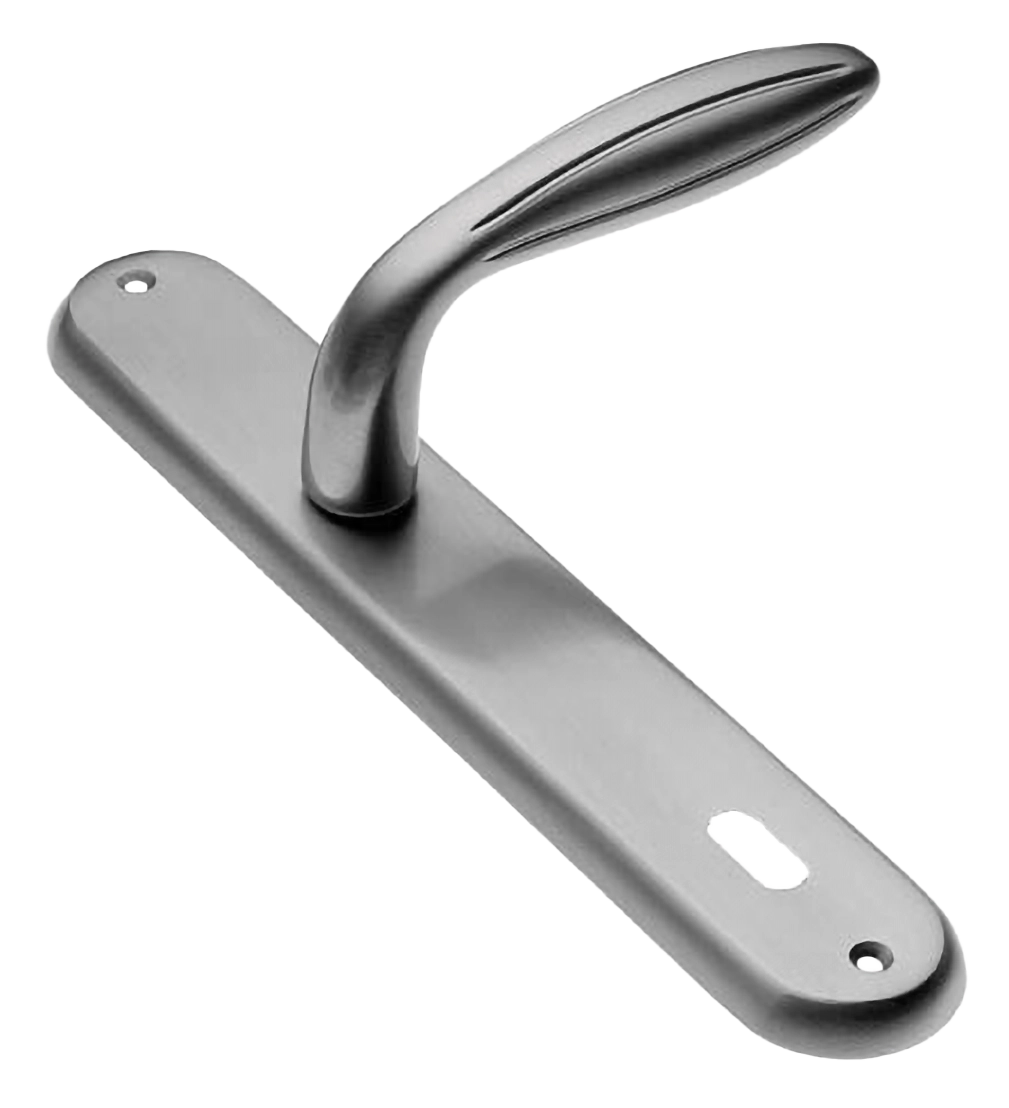 Ручка дверная на планке BUD PL CSA, цвет матовый хром, латунь фото купить в Екатеринбурге