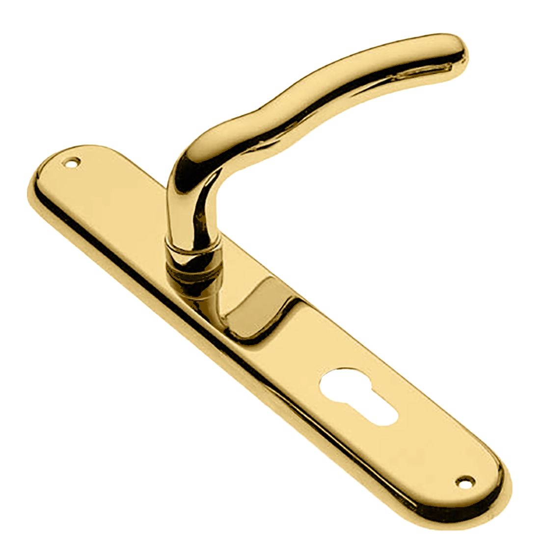 Ручка дверная на планке SNAKE PL OTL, цвет золото, латунь фото купить в Екатеринбурге