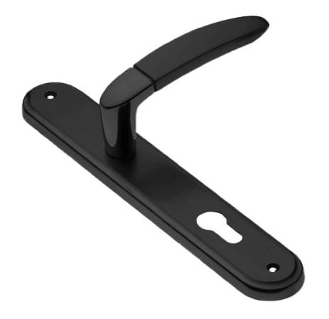 Ручка дверная на планке SAIL PL NERO, цвет черный, латунь фото купить в Екатеринбурге