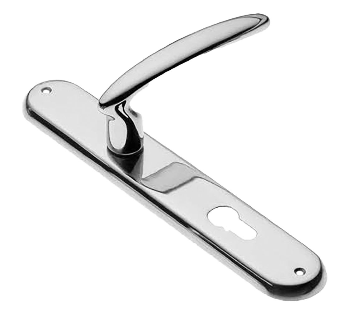 Ручка дверная на планке FLAMINGO PL CRO, цвет хром, латунь фото купить в Екатеринбурге