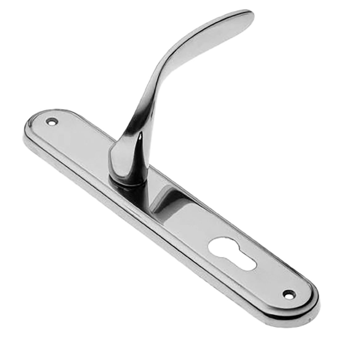 Ручка дверная на планке COBRA PL CRO, цвет хром, латунь фото купить в Екатеринбурге