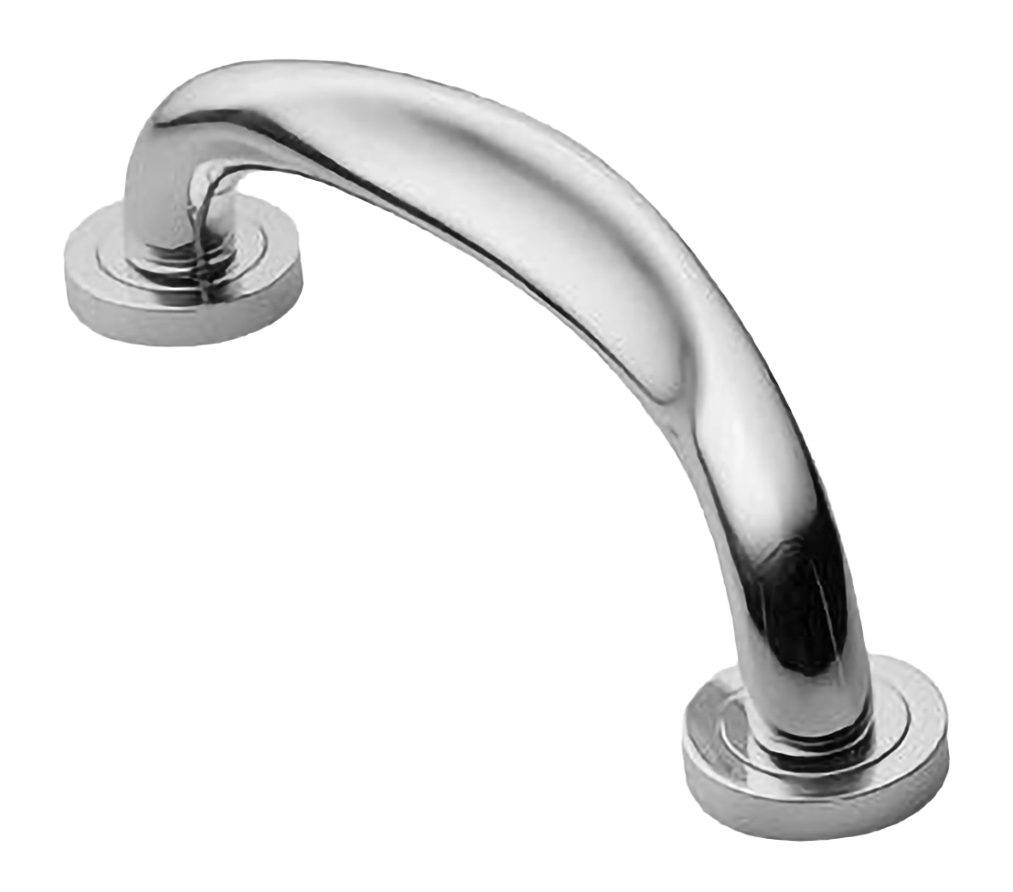 Ручка-скоба дверная RAFT PH CRO на круглой розетке, цвет хром, латунь фото купить в Екатеринбурге