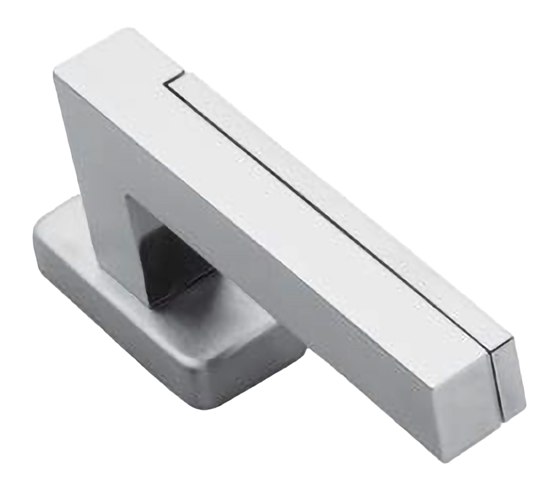 Ручка оконная ISLAND W1 CRO на прямоугольной розетке, цвет хром, латунь фото купить в Екатеринбурге