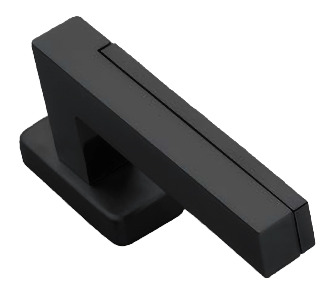 Ручка оконная ISLAND W1 NERO на прямоугольной розетке, цвет черный, латунь фото купить в Екатеринбурге