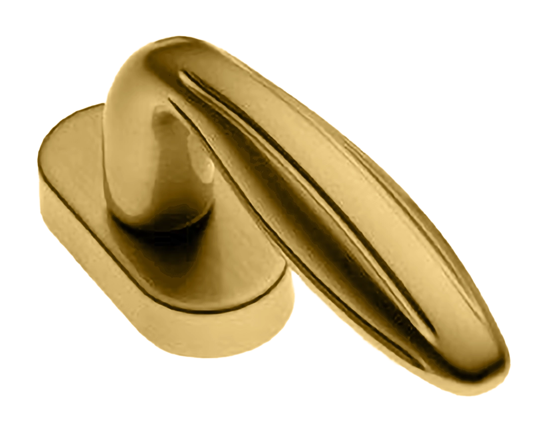 Ручка оконная BUD W1 OSA, цвет - матовое золото фото купить в Екатеринбурге