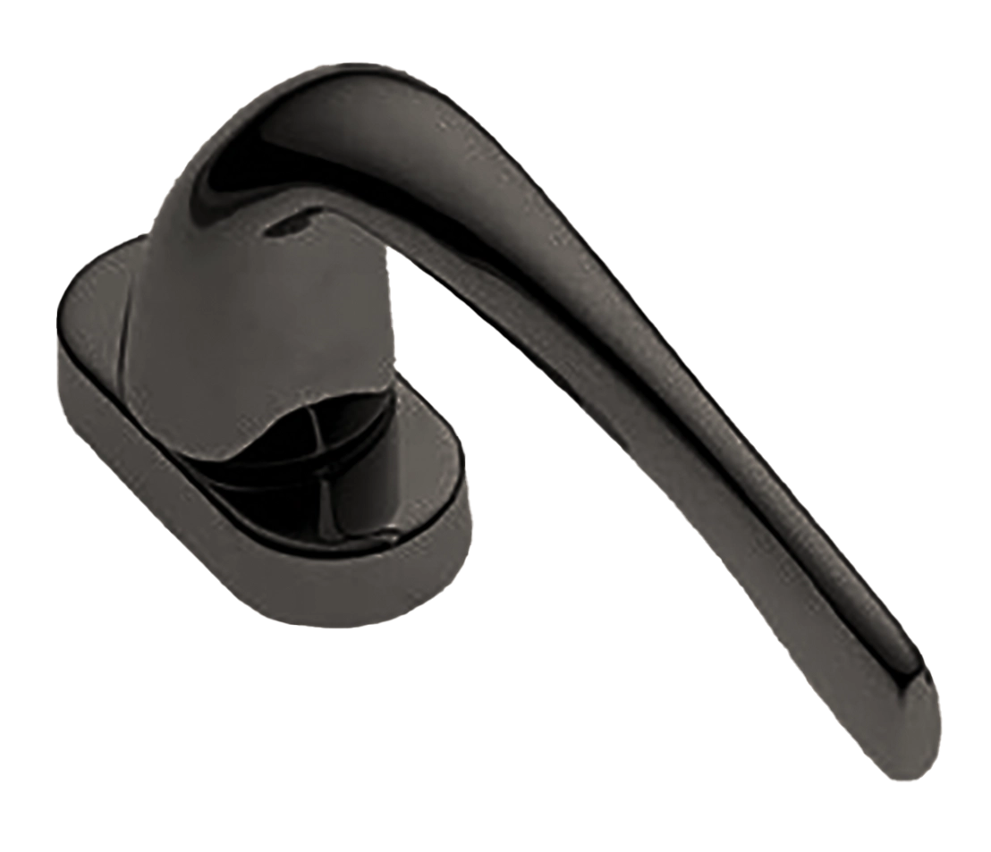 Ручка оконная LE MANS W1 NIN на прямоугольной розетке с 4-х позицион. механизмом, цвет черный никель, латунь фото купить в Екатеринбурге