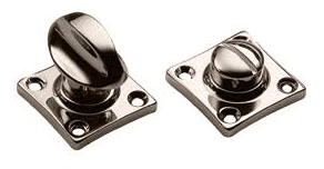 Завертка сантехническая LUX-WC-RIVA NIK на квадратной розетке цвет никель, ЦАМ фото купить в Екатеринбурге