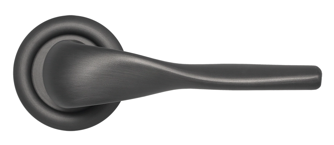 Ручка дверная LVB R7 SST на круглой розетке, цвет Летняя гроза/Summer Storm фото купить в Екатеринбурге