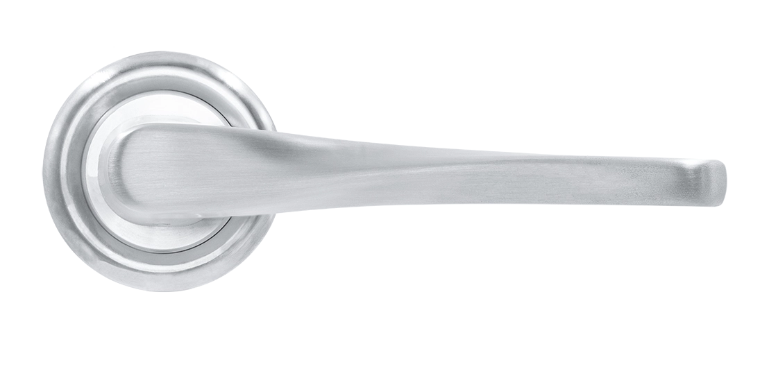 Ручка дверная THE OLYMPICS R7 WF на круглой розетке, цвет Зимняя стужа/Winter Frost фото купить в Екатеринбурге