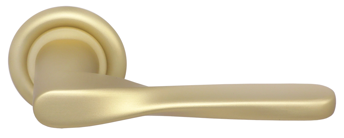 Ручка дверная THE OLYMPICS R7 AH на круглой розетке, цвет Осенний мёд/Autumn Honey фото купить Екатеринбург