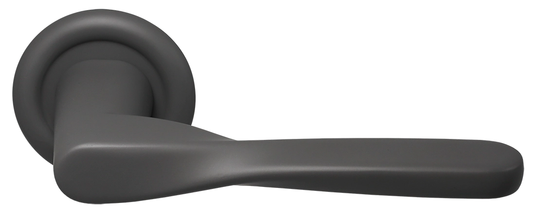 Ручка дверная THE OLYMPICS R7 SSW на круглой розетке, цвет Стокгольмский снегопад/Stockholm Snowfall фото купить Екатеринбург