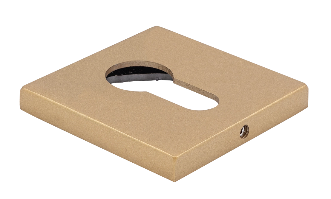 Накладка на замок MH-KH-S6 FTG под евроцилиндр, цвет матовое итальянское золото фото купить Екатеринбург