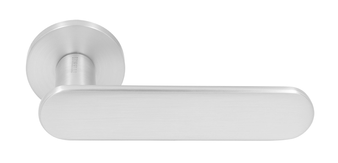 Ручка дверная MH-65-R6 SEMPIONE SC на круглой розетке, цвет матовый хром фото купить Екатеринбург