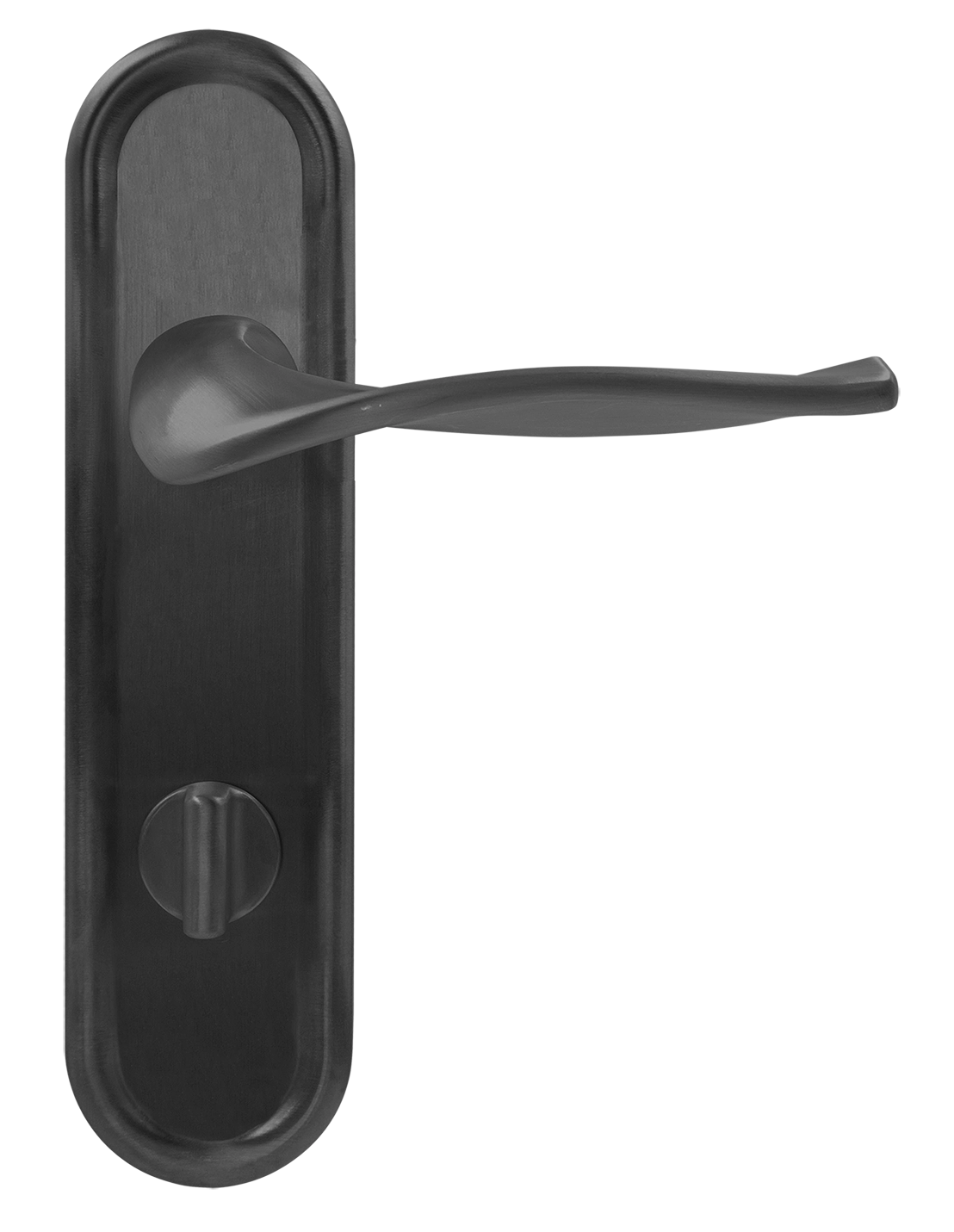 Ручка дверная SKYSCRAPER PLR WC SST на планке под сантехническую завертку, цвет Летняя гроза/Summer Storm фото купить в Екатеринбурге