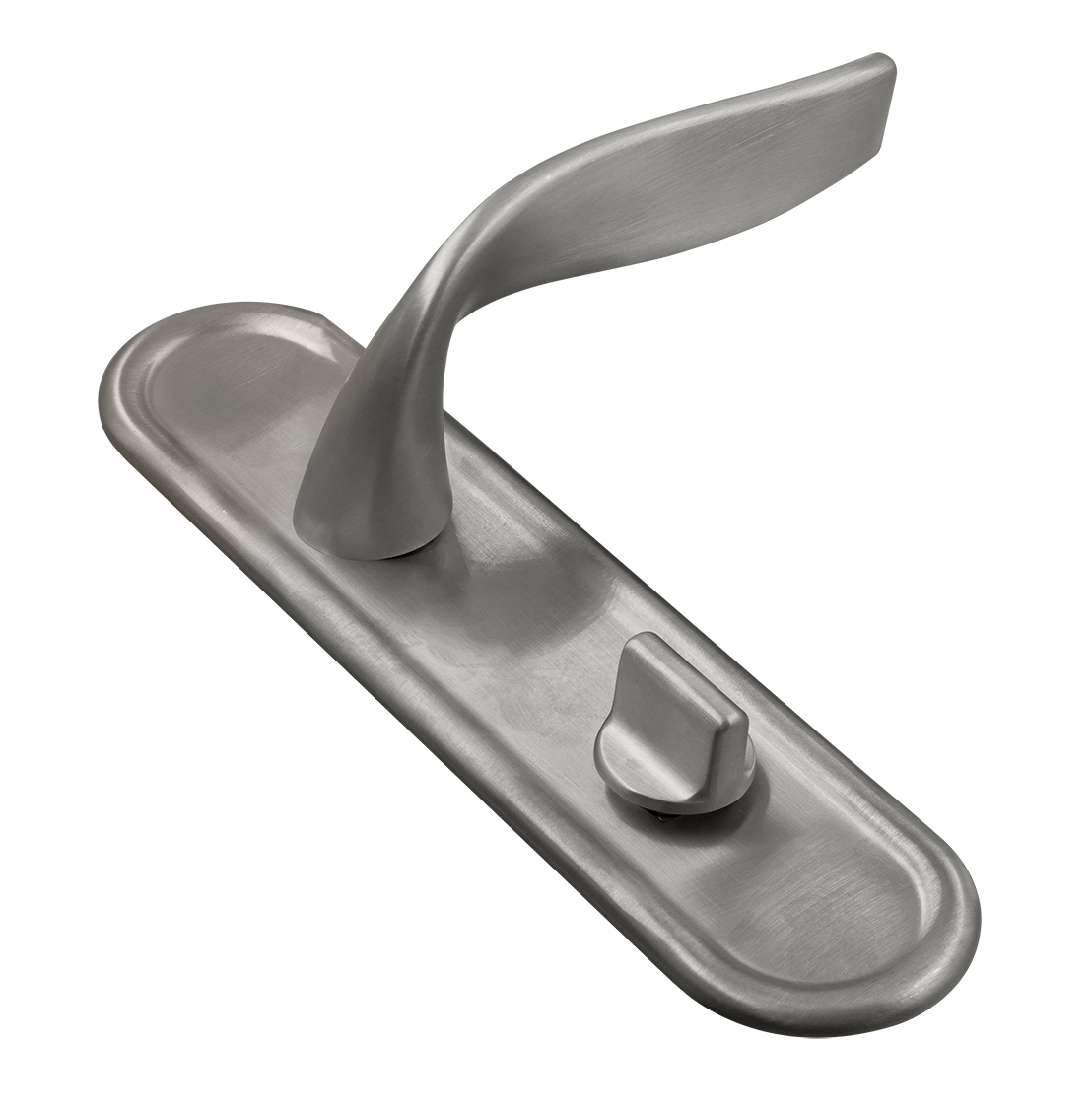 Ручка дверная SKYSCRAPER PLR WC WF на планке под сантехническую завертку, цвет Зимняя стужа/Winter Frost фото купить Екатеринбург