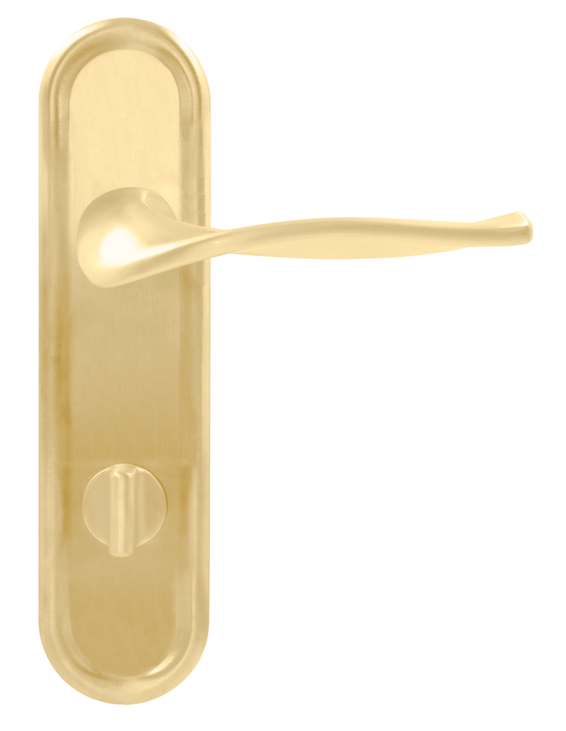 Ручка дверная SKYSCRAPER PLR WC AH на планке под сантехническую завертку, цвет Осенний мёд/Autumn Honey фото купить в Екатеринбурге