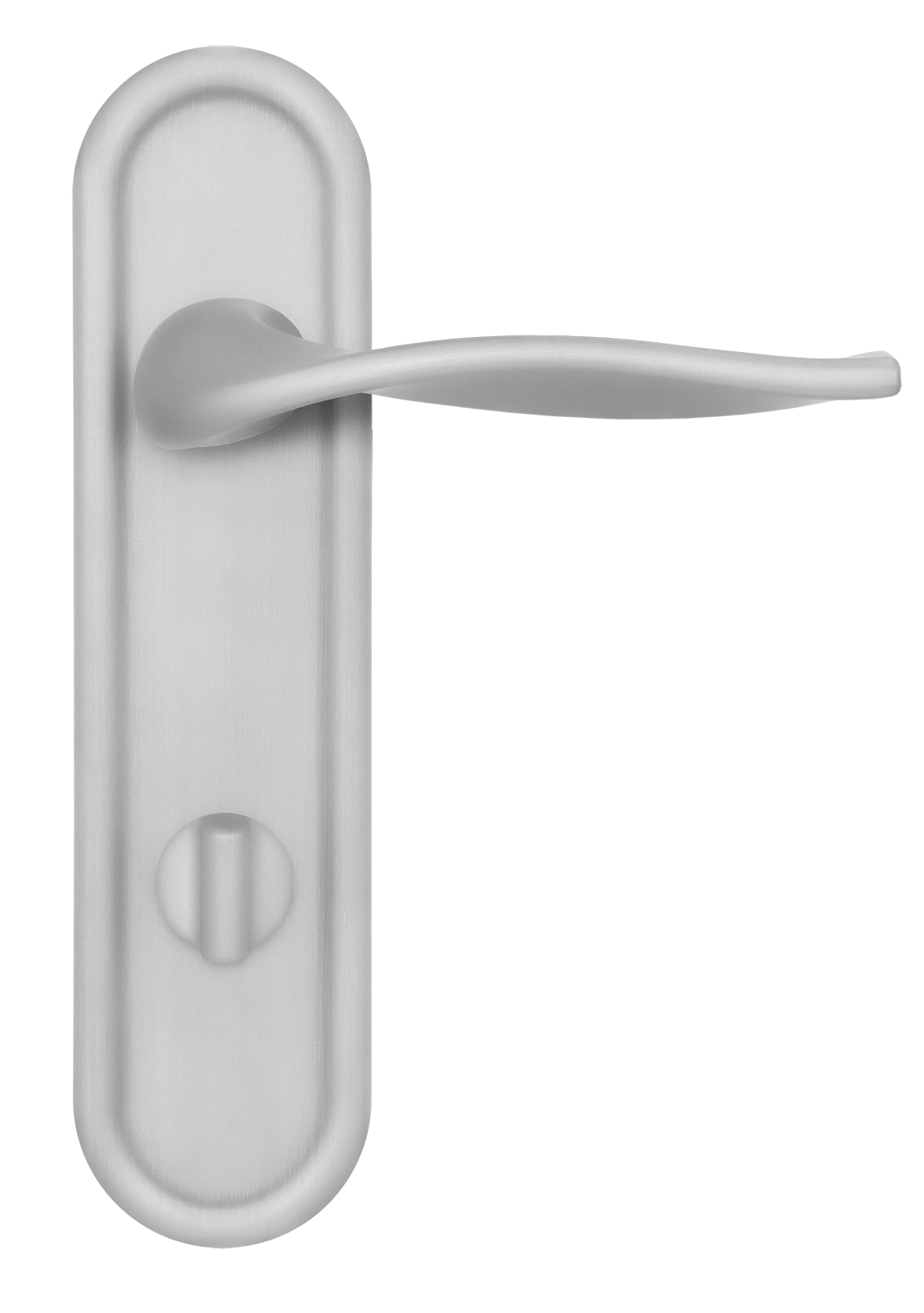 Ручка дверная SKYSCRAPER PLR WC SSW на планке под сантехническую завертку, цвет Стокгольмский снегопад/Stockholm Snowfall фото купить в Екатеринбурге