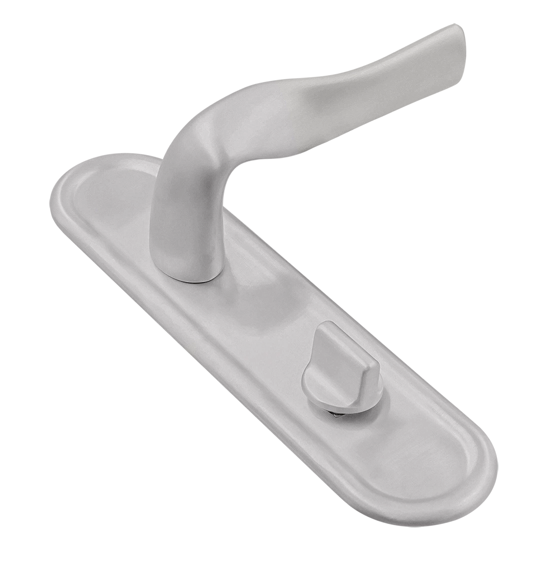 Ручка дверная LVB PLR WC SSW на планке под сантехническую завертку, цвет Стокгольмский снегопад/Stockholm Snowfall фото купить Екатеринбург