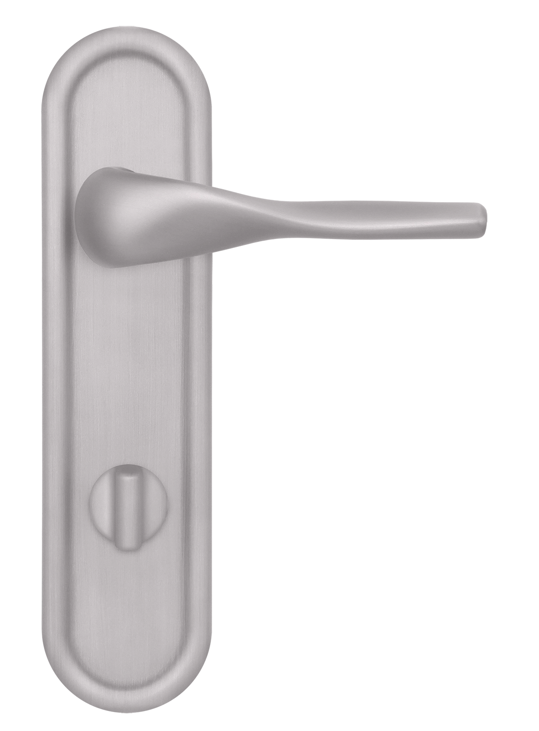 Ручка дверная LVB PLR WC SSW на планке под сантехническую завертку, цвет Стокгольмский снегопад/Stockholm Snowfall фото купить в Екатеринбурге