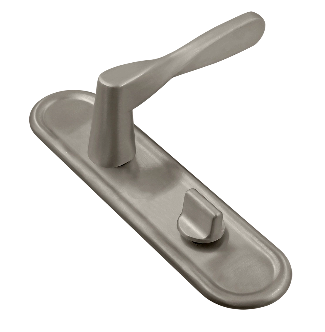 Ручка дверная THE OLYMPICS PLR WC SMI на планке под сантехническую завертку, цвет Весенняя дымка/Spring Mist фото купить Екатеринбург