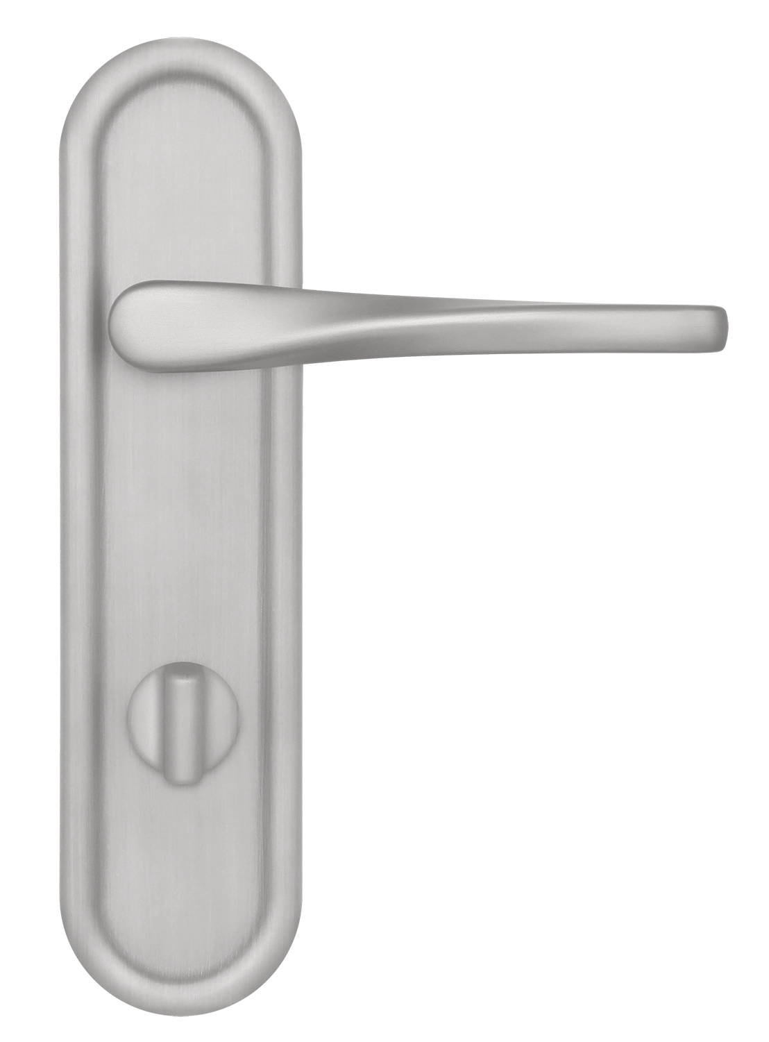 Ручка дверная THE OLYMPICS PLR WC SSW на планке под сантехническую завертку, цвет Стокгольмский снегопад/Stockholm Snowfall фото купить в Екатеринбурге