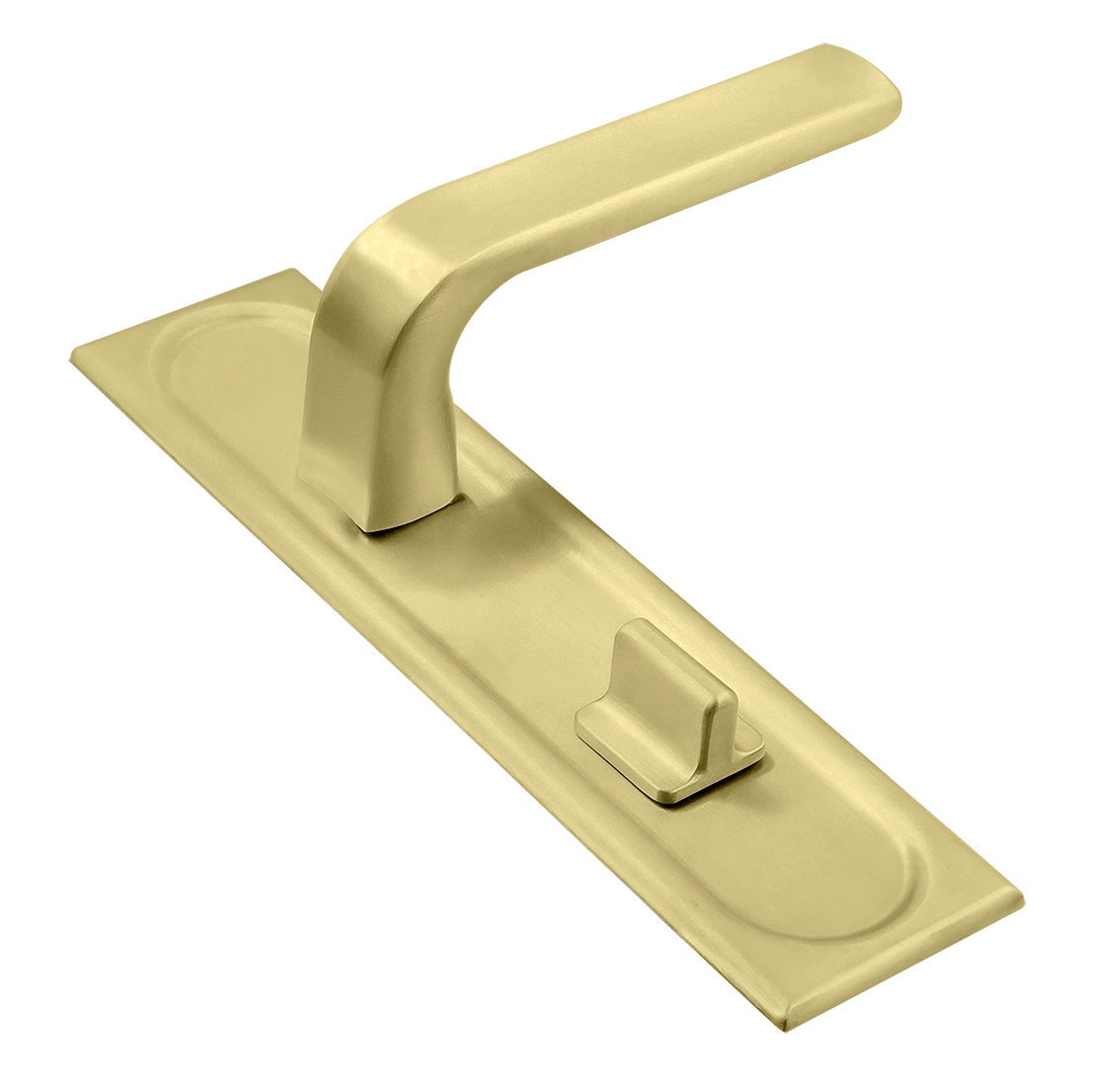 Ручка дверная THE BUS STATION PLS WC AH на планке под сантехническую завертку, цвет Осенний мёд/Autumn Honey фото купить Екатеринбург