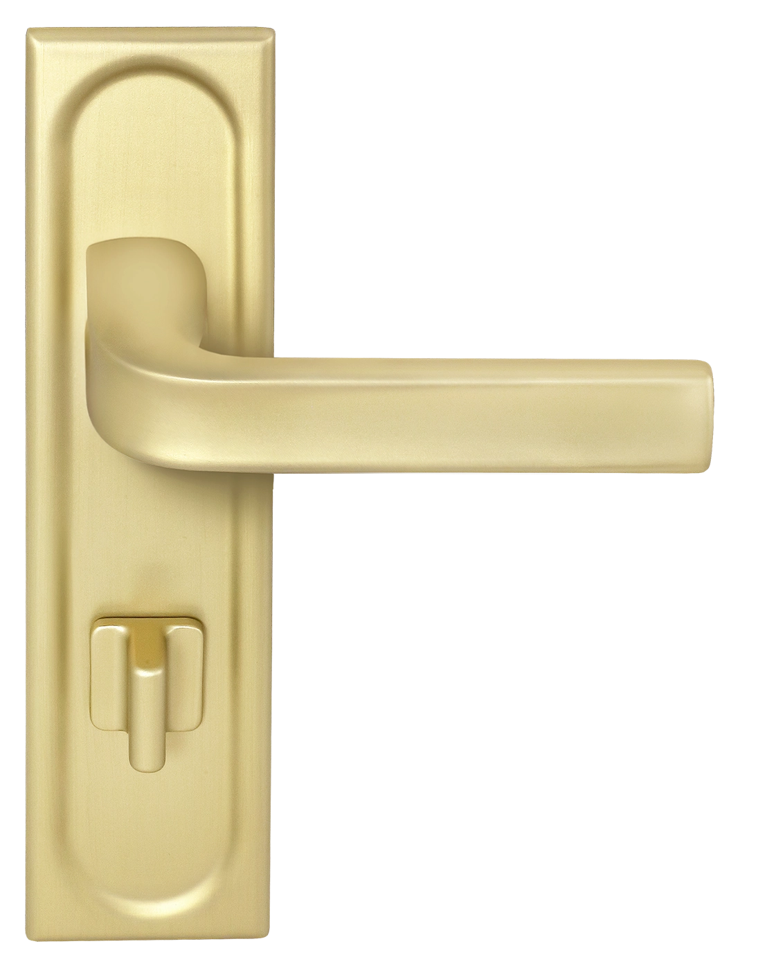 Ручка дверная THE BUS STATION PLS WC AH на планке под сантехническую завертку, цвет Осенний мёд/Autumn Honey фото фурнитура Екатеринбург