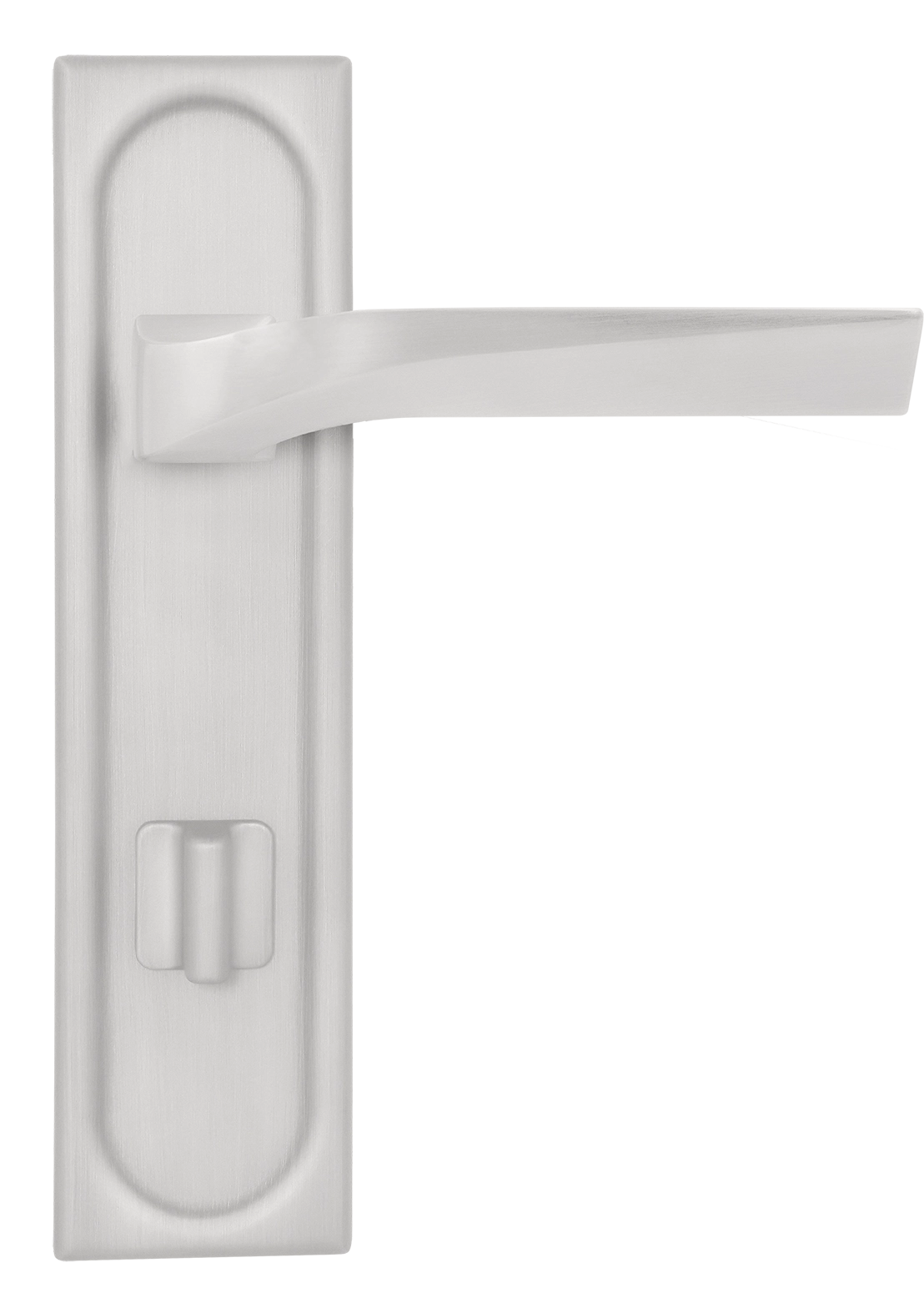 Ручка дверная WD CONCERT HALL PLS WC SSW на планке под сантехническую завертку, цвет Стокгольмский снегопад/Stockholm Snowfall фото купить в Екатеринбурге