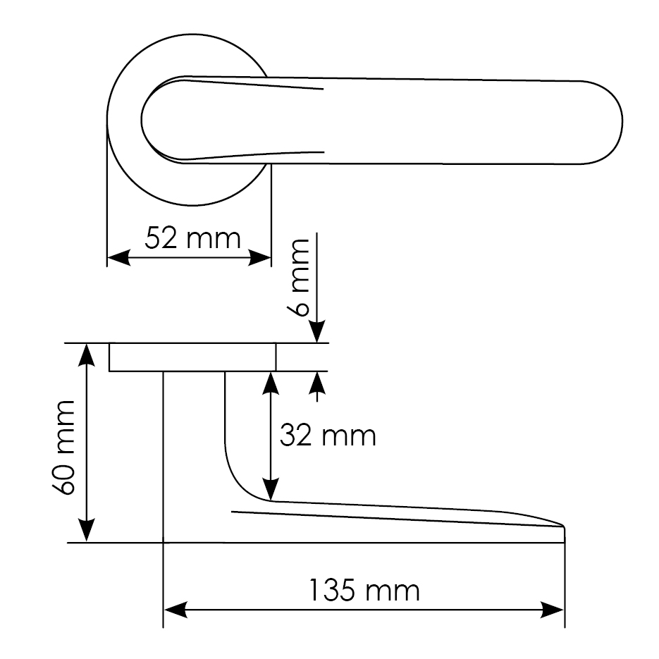 Комплект дверных ручек MH-59-R6 BL с заверткой MH-WC-R6 BL + магнитный замок M1895 BL, цвет черный фотомореллиЕкатеринбург