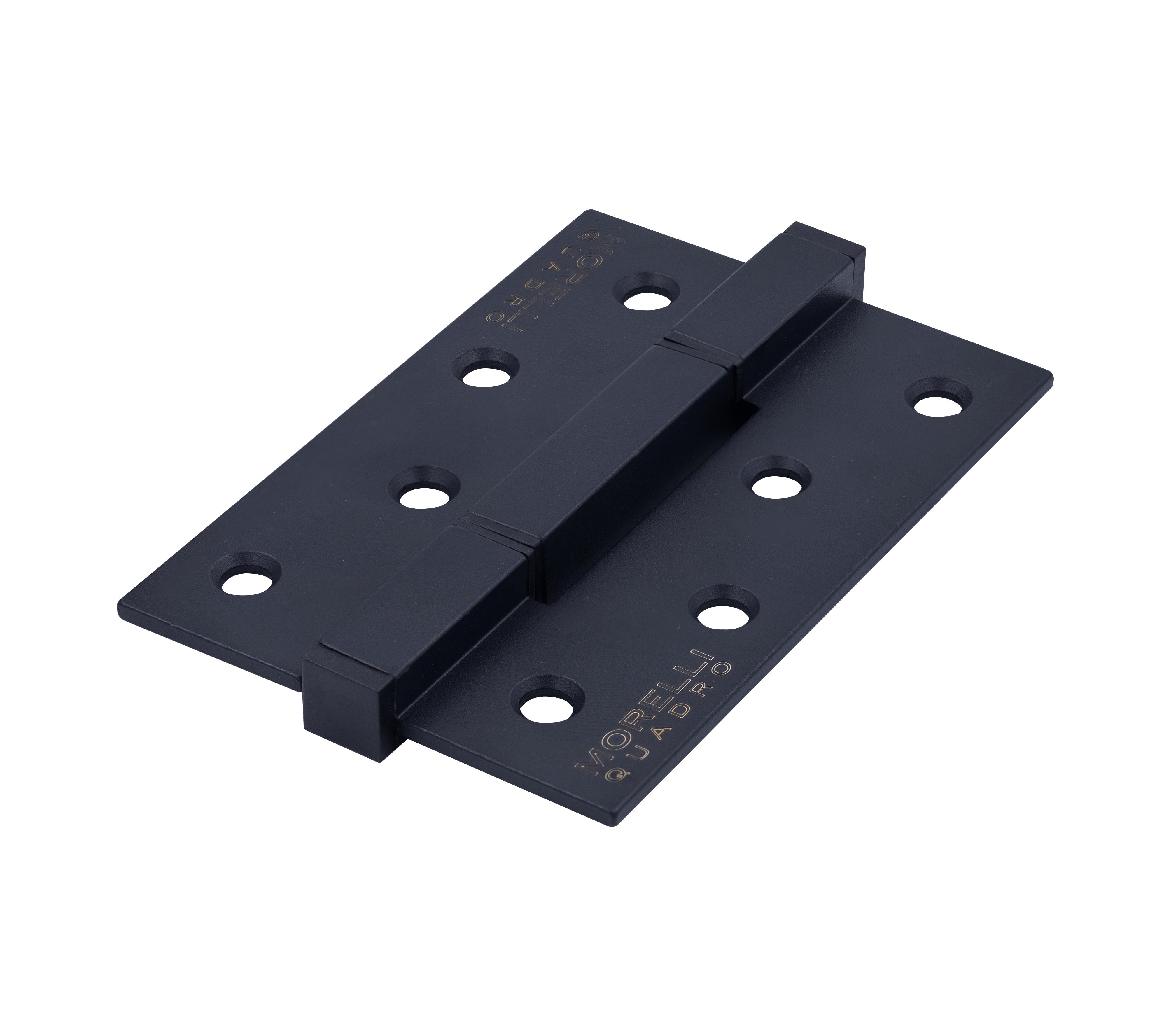 Петля алюминиевая QUADRO-2 BL без врезки на квадратной оси, цвет черный фото купить Екатеринбург