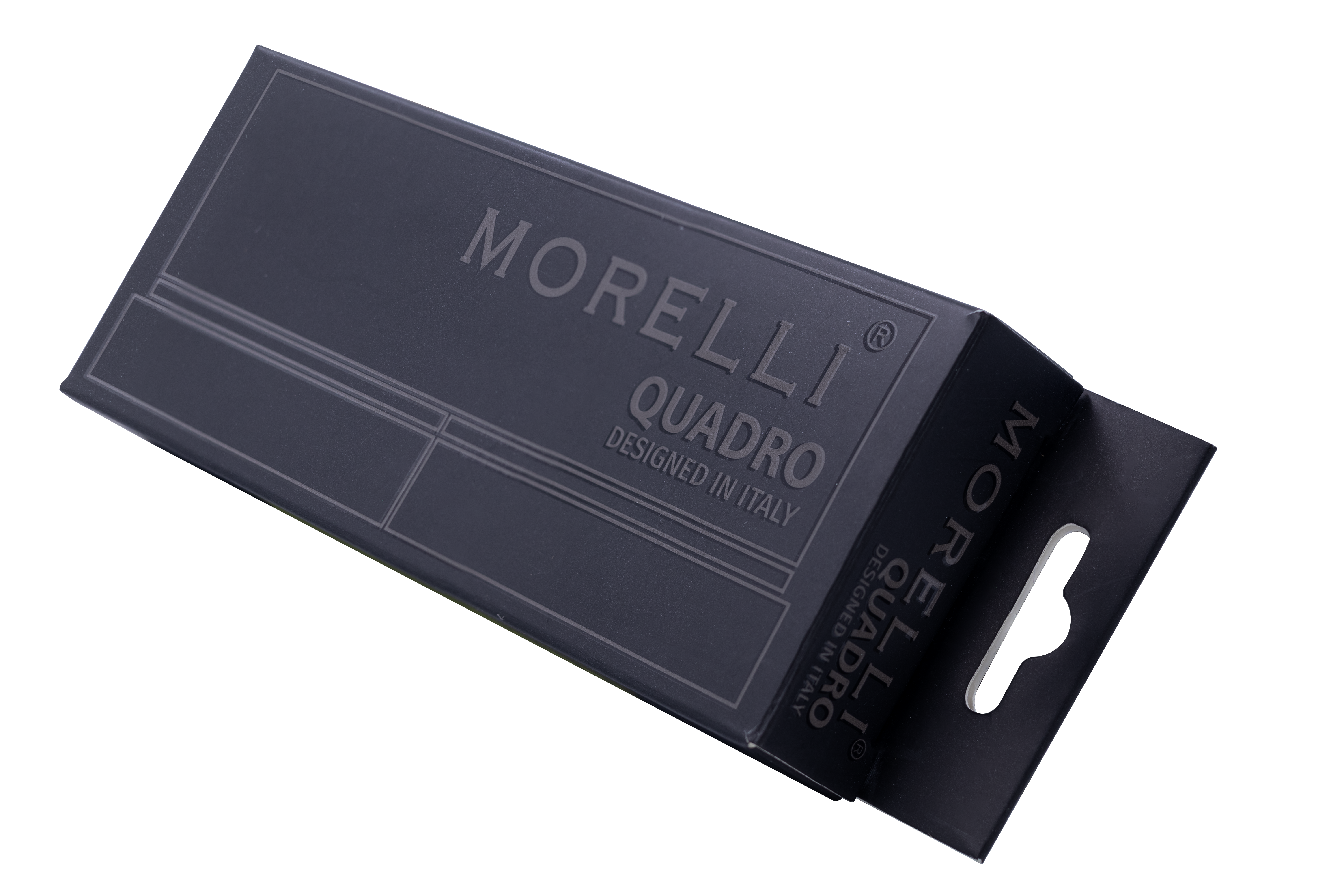 Петля алюминиевая QUADRO-2 BL без врезки на квадратной оси, цвет черный фото morelli Екатеринбург