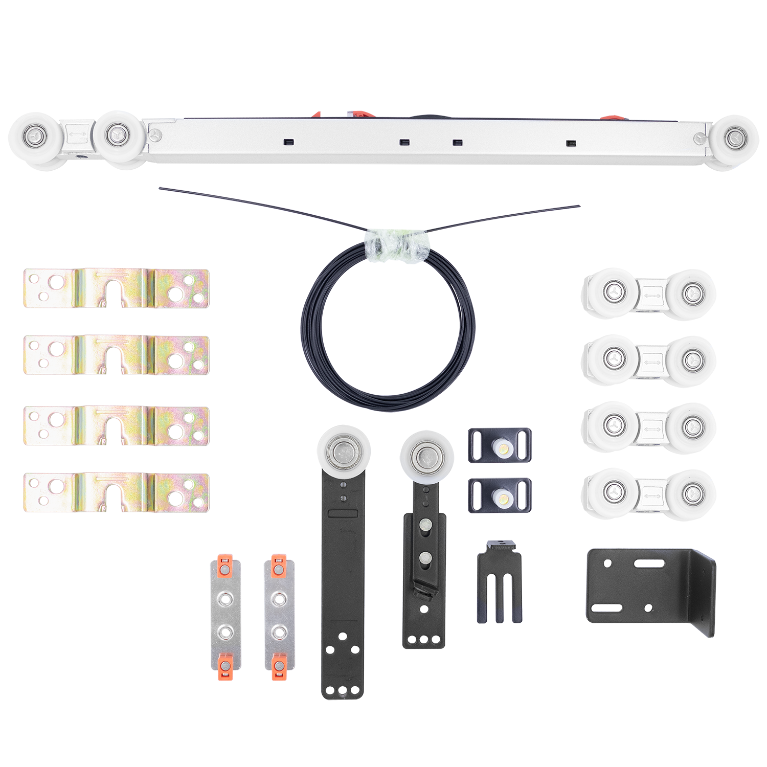 SET-TS 3+1, комплект системы TS для раздвижных дверей на 4 полотна (3 подвижных и 1 стационарное) фото купить Екатеринбург