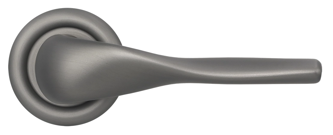 Ручка дверная LVB R7 WF на круглой розетке, цвет Зимняя стужа/Winter Frost фото купить в Екатеринбурге