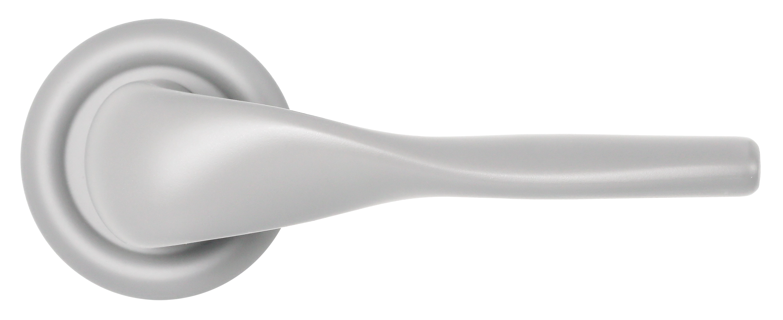 Ручка дверная LVB R7 SSW на круглой розетке, цвет Стокгольмский снегопад/Stockholm Snowfall фото купить в Екатеринбурге