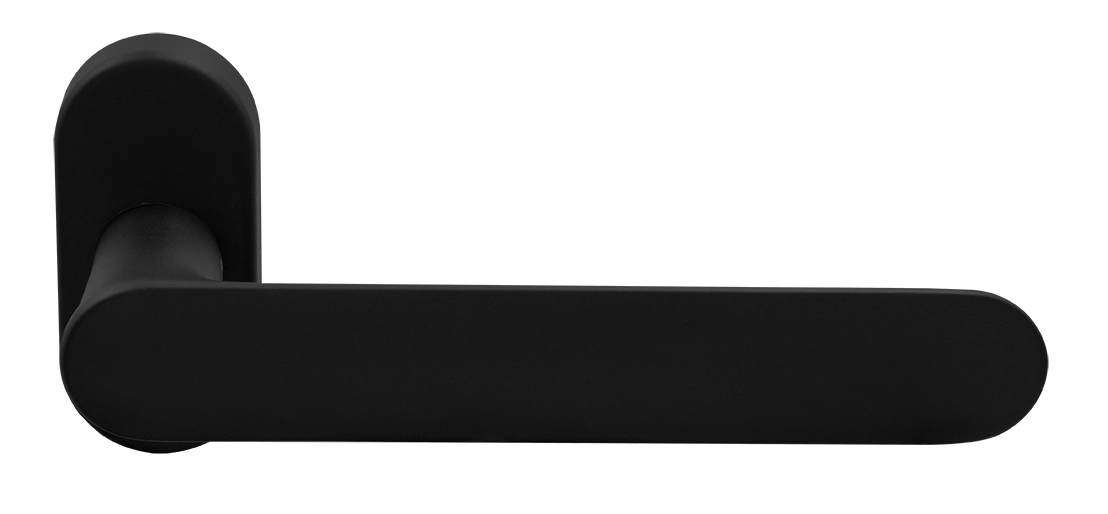 Ручка оконная LE BOAT W1 NERO-ST на прямоугольной розетке, цвет черный soft-touch, латунь фото morelli Екатеринбург