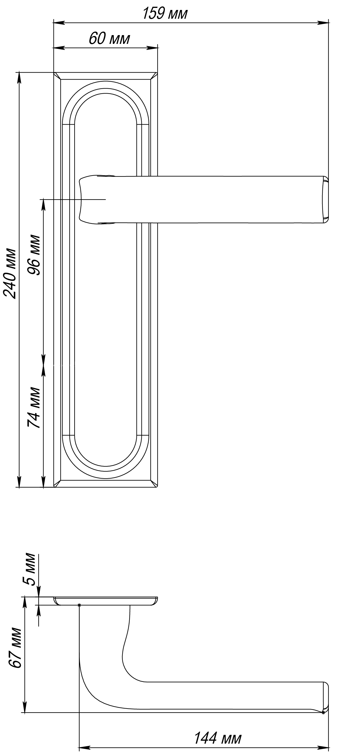 Ручка дверная THE BUS STATION PLS SSW на планке, цвет Стокгольмский снегопад/Stockholm Snowfall фото фурнитура Екатеринбург