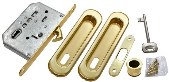 MHS150 L SG, комплект для раздвижных дверей, цвет - мат.золото фото купить Екатеринбург