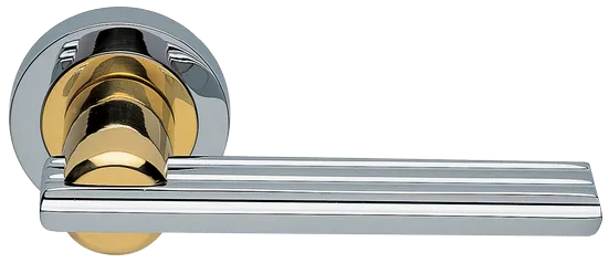 ORCHIDEA R2 COT, ручка дверная, цвет - глянцевый хром/золото фото купить Екатеринбург