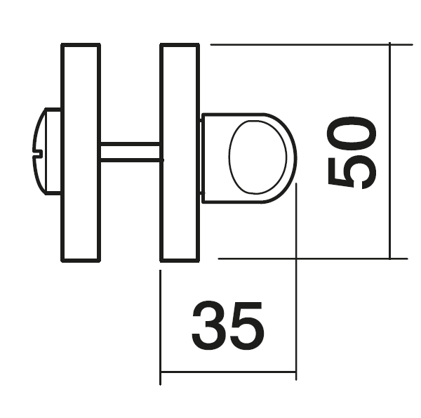 LUX-WC-R3 OBR, завертка сантехническая, цвет - кофе фото купить в Екатеринбурге