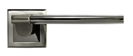 AGBAR, ручка дверная MH-21 SN/BN-S, на квадратной накладке, цвет - бел. никель/черн. никель фото купить в Екатеринбурге