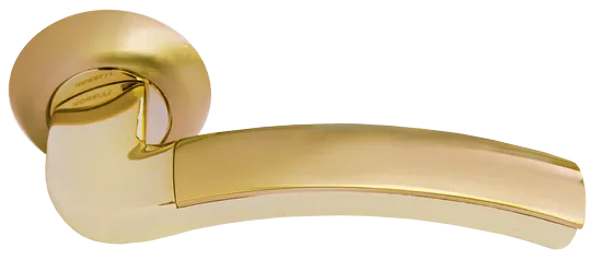 ПАЛАЦЦО, ручка дверная MH-02 SG/GP, цвет - мат.золото/золото фото купить Екатеринбург