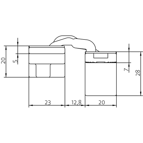 HH-19 B, скрытая петля, цвет - черный фото morelli Екатеринбург