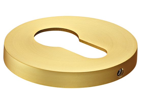 Накладка на ключевой цилиндр, на круглой розетке 6 мм, MH-KH-R6 MSG,  цвет - мат. сатинированное золото фото купить Екатеринбург