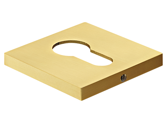 Накладка на ключевой цилиндр, на квадратной розетке 6 мм, MH-KH-S6 MSG, цвет - мат. сатинированное золото фото купить Екатеринбург