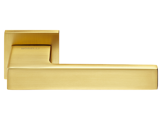 LOT ручка дверная на квадратной розетке 6 мм MH-56-S6 MSG, цвет - мат.сатинированное золото фото купить Екатеринбург